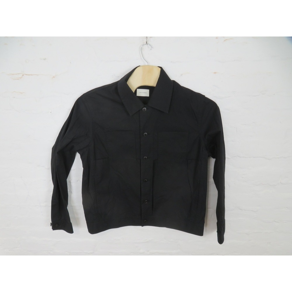 Craig Green Worker Jacket Mens Large Black Button Front Pockets Lightweight